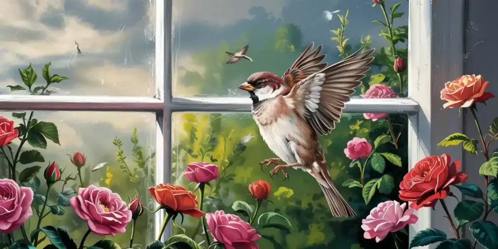 bird keeps flying into window spiritual meanings