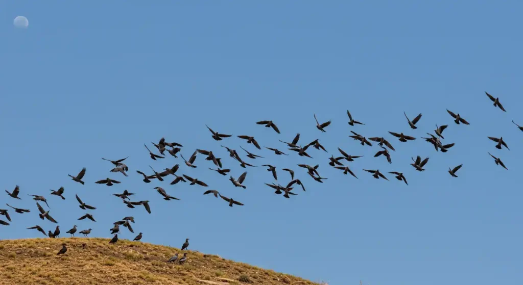 cultural interpretations of bird flocks