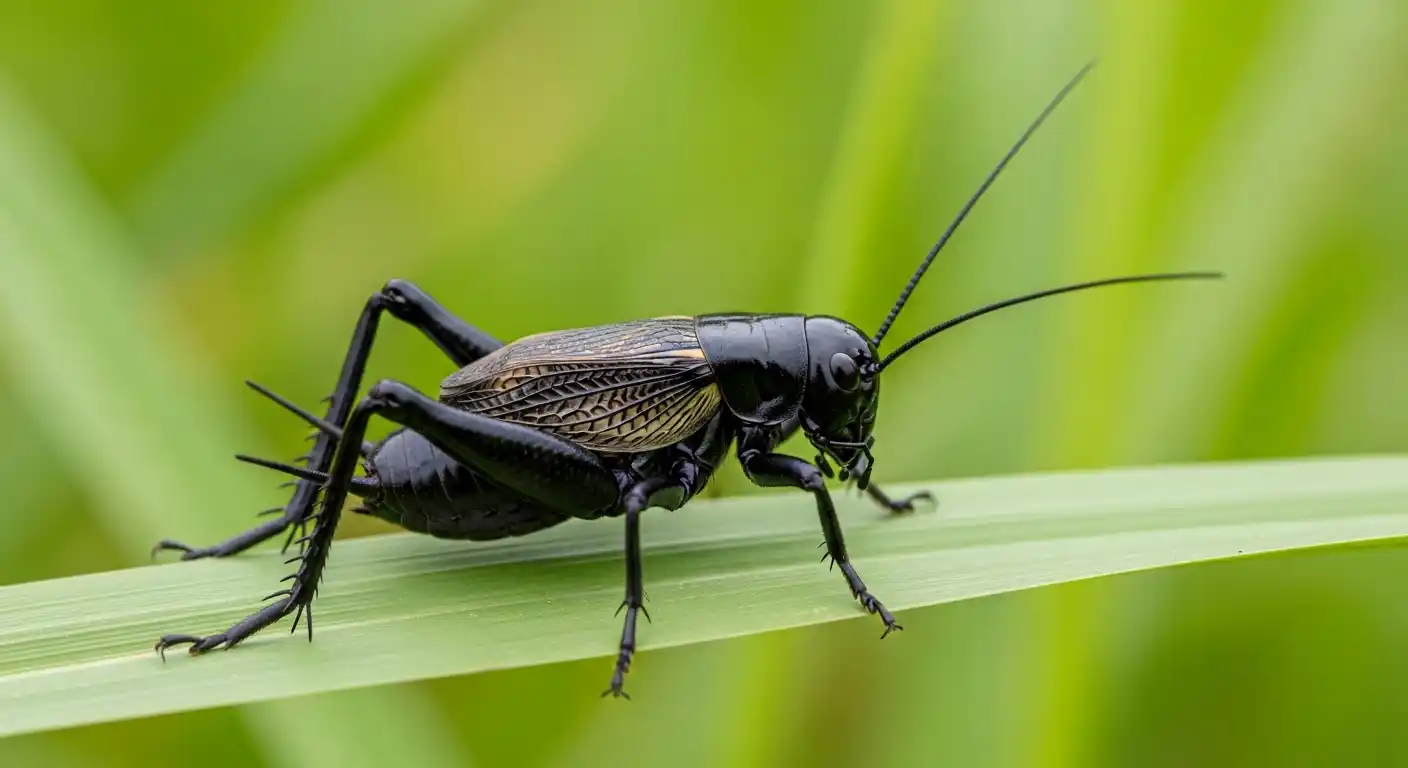finding a black cricket in your house meaning