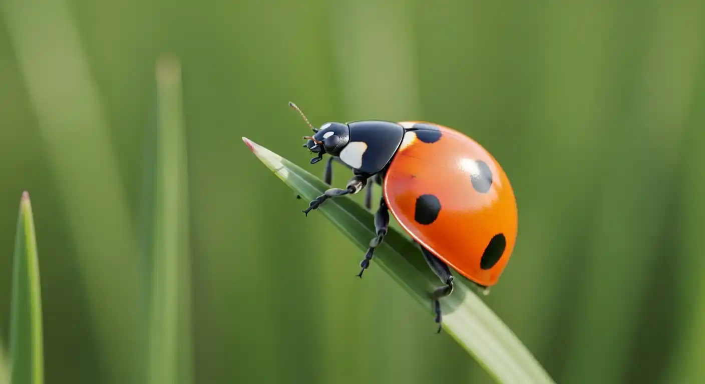 orange ladybug meaning a sign of luck, love & transformation