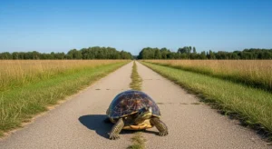 the symbolism of turtle crossing your path