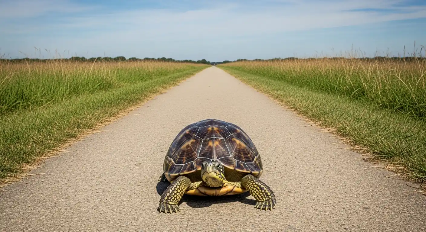what does it mean when a turtle crosses your path