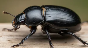 big black beetle spiritual meaning
