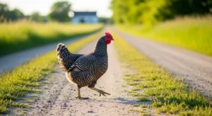 spiritual meaning of a chicken crossing your path