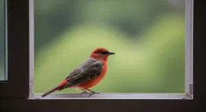 what does it mean when a bird sits on your window ledge