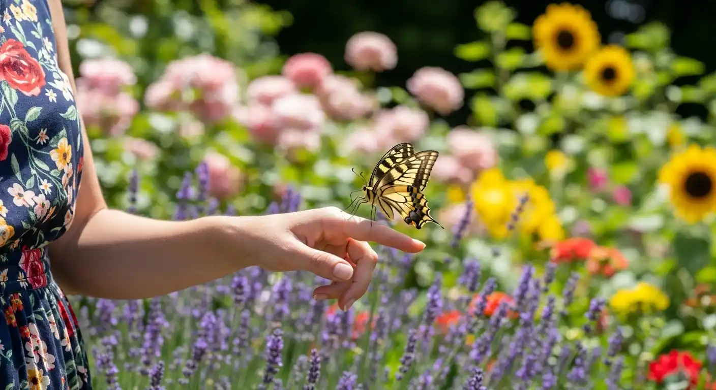 what does it mean when a butterfly lands on you