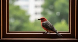 what does it mean when a bird hits your window and flies away