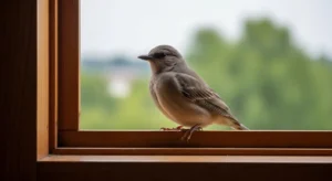 what does it mean when a brown bird comes to your window