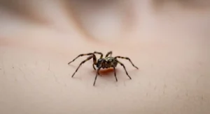 a spider crawling on you often signals spiritual growth, inner change, or emotional awareness.